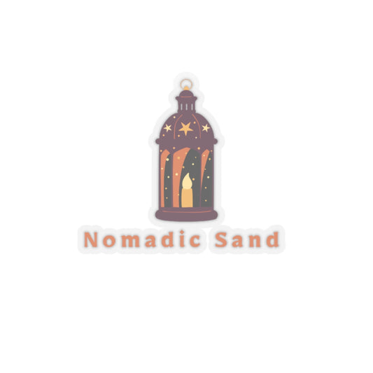 Nomadic Sand Kiss-Cut Stickers | Candle Lantern Design, Aesthetic Laptop Stickers, Journal Decor, Gift for Adventurers, Travel Lovers